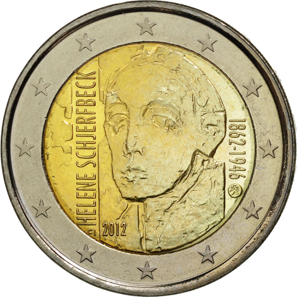 Finland, 2 Euro, Helene Schjerfbeck, 2012, MS(63), Bi-Metallic