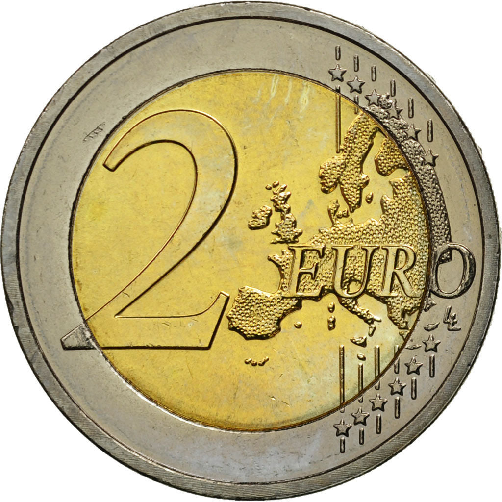 Luxembourg, 2 Euro, Grand-Duc Guillaume IV, 2012, MS(63), Bi-Metallic