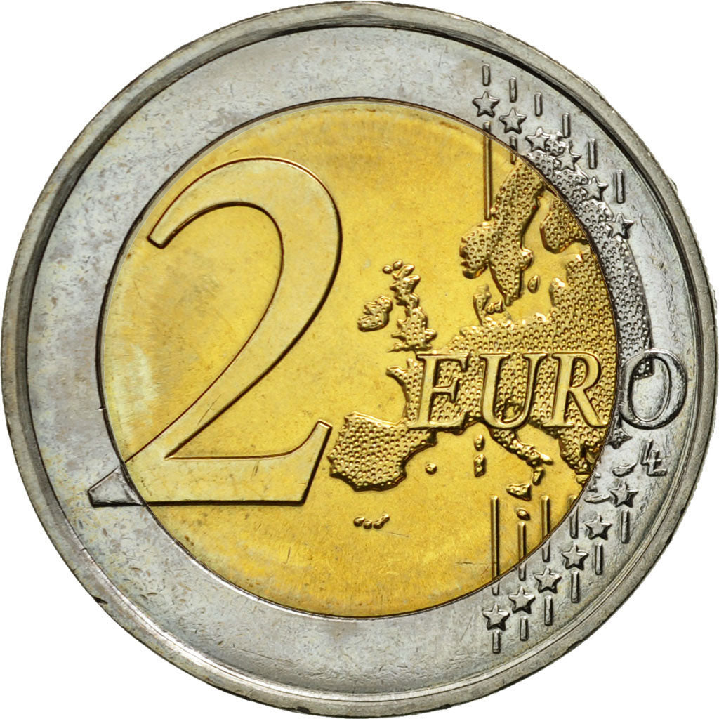 Coin, France, 2 Euro, Abbé Pierre, 2012, MS(63), Bi-Metallic