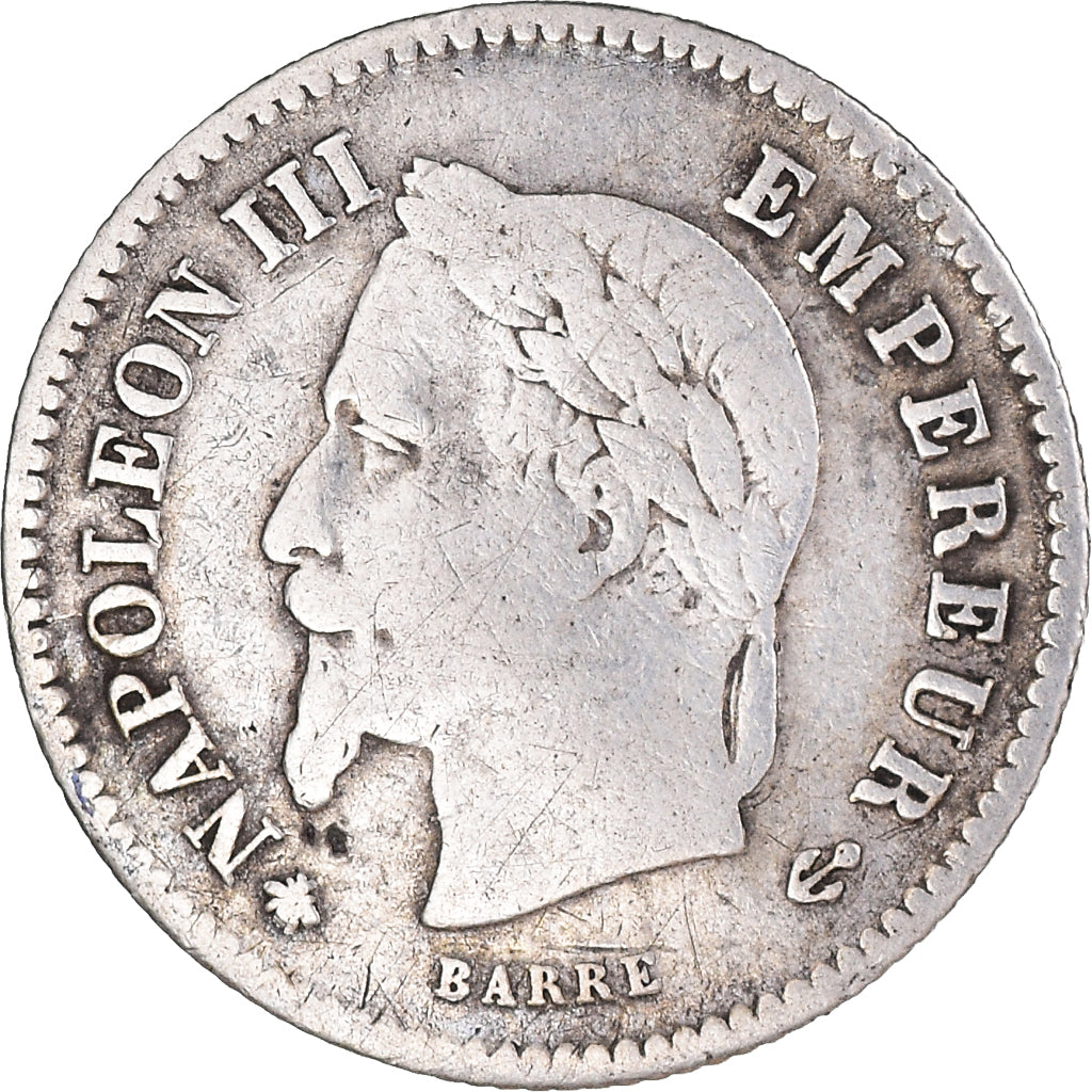 Monnaie, France, Napoleon III, 20 Centimes, 1867, Paris, TB+, Argent