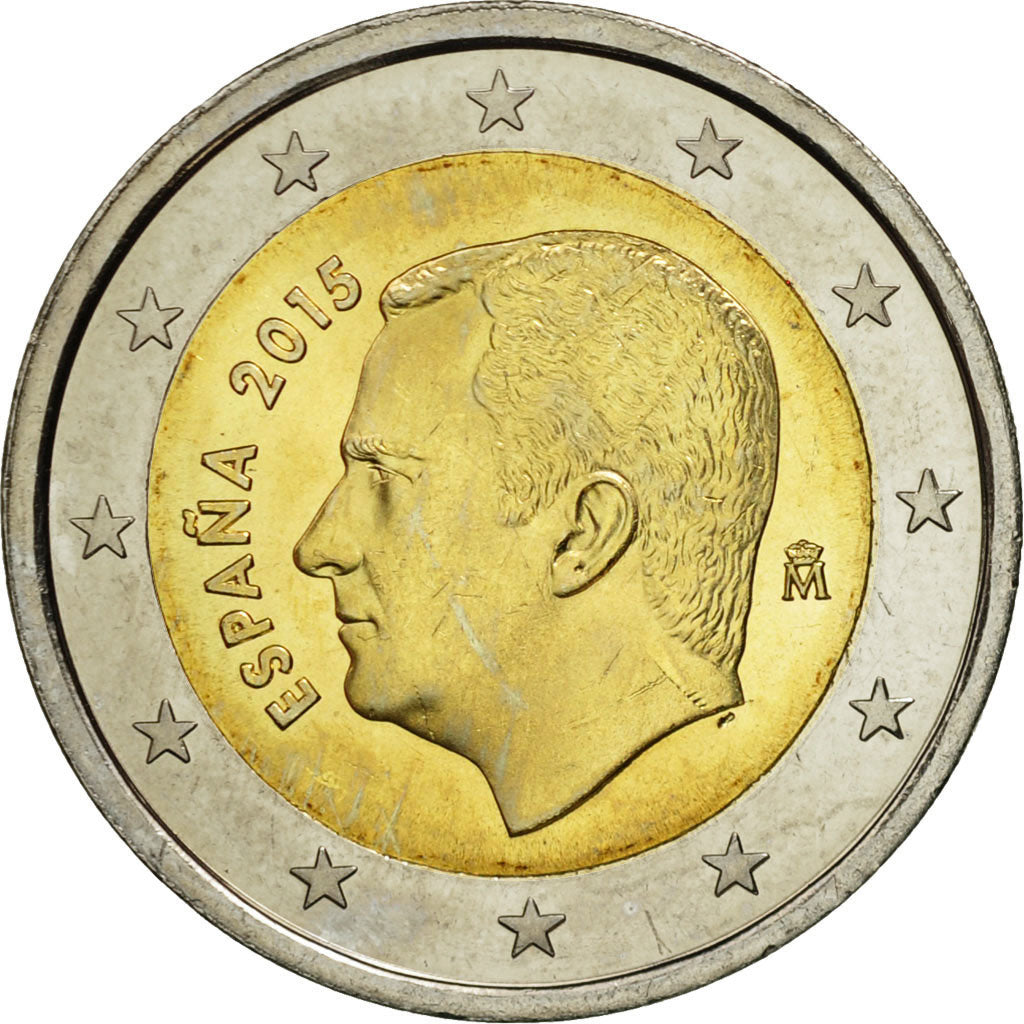 Spagna, 2 Euro, 2015, SPL, Bi-metallico