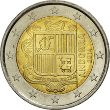 Andorra, 2 Euro, 2014, MS(63), Bi-Metallic