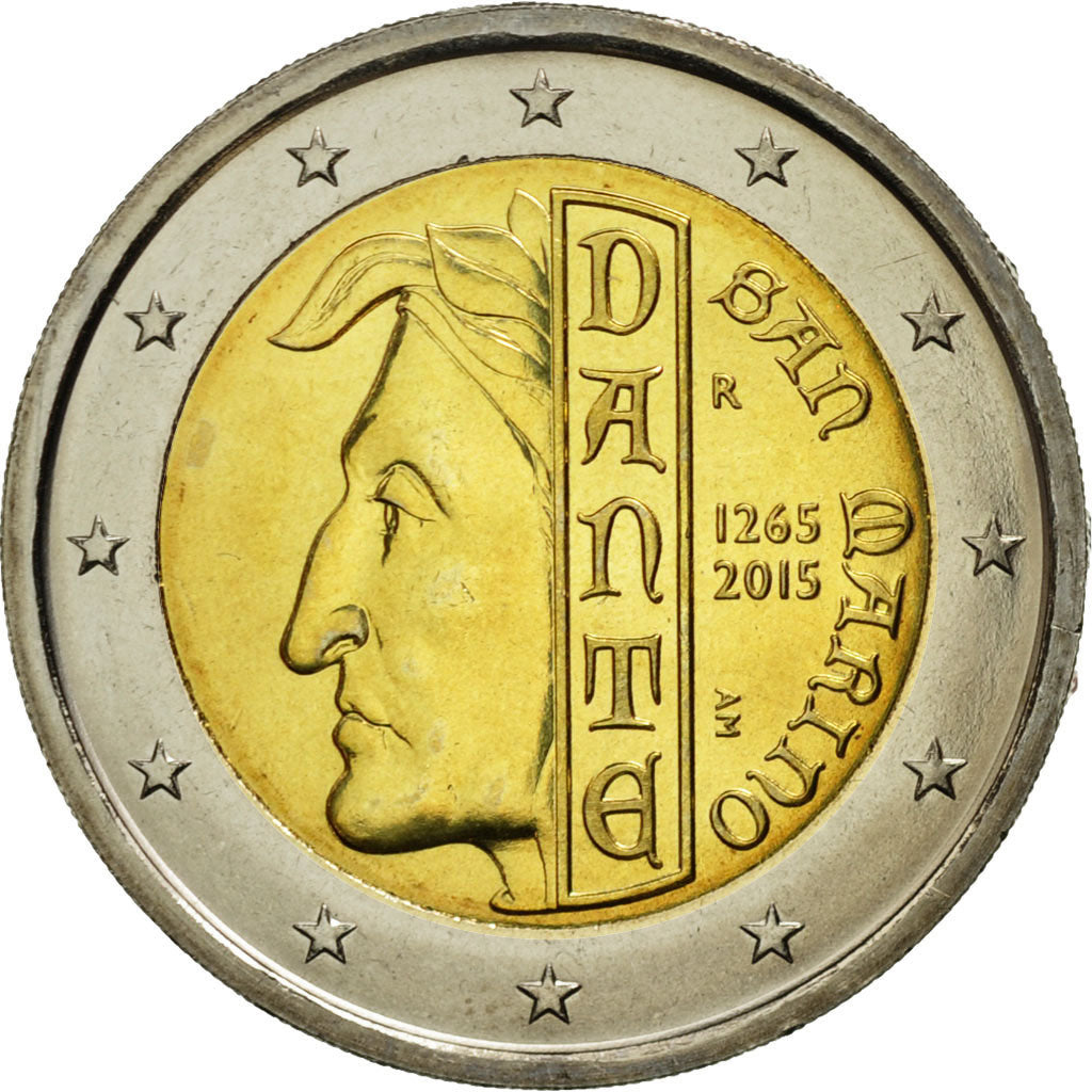 San Marino, 2 Euro, 2015, MS(63), Bi-Metallic