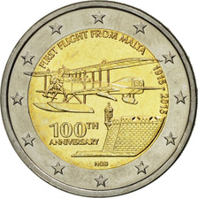 Malta, 2 Euro, 100th anniversary, 2015, MS(63), Bi-Metallic