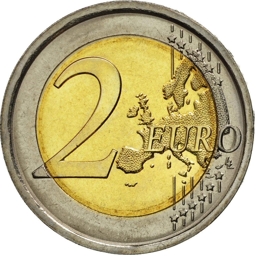 Italy, 2 Euro, Dante Alighieri, 2015, MS(63), Bi-Metallic
