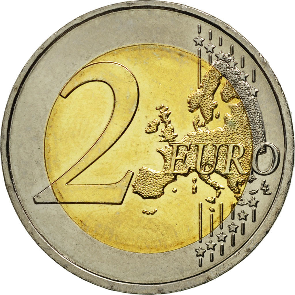 Coin, France, 2 Euro, 2015, MS(63), Bi-Metallic