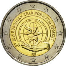 Belgium, 2 Euro, European Year for Development, 2015, MS(63), Bi-Metallic