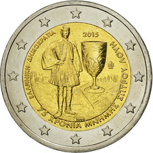 Grecja, 2 Euro, 2015, MS(63), Bimetaliczny