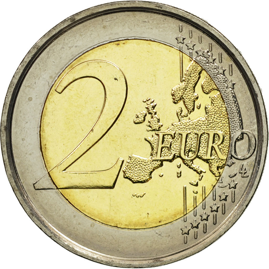 Belgium, 2 Euro, European Year for Development, 2015, MS(63), Bi-Metallic