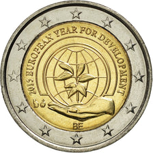 Belgium, 2 Euro, European Year for Development, 2015, MS(63), Bi-Metallic