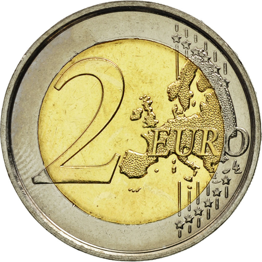 Belgium, 2 Euro, European Year for Development, 2015, MS(63), Bi-Metallic