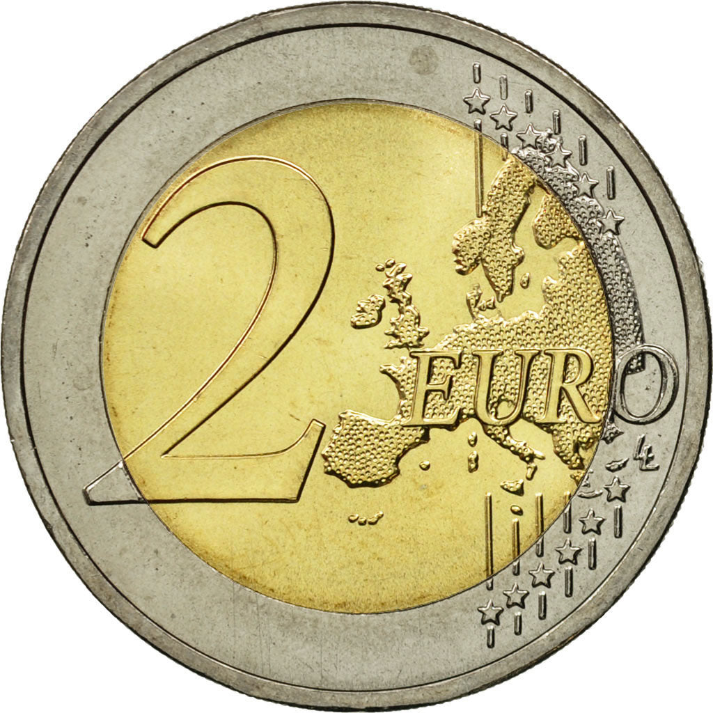 Portugal, 2 Euro, Equipa olimpica, 2016, MS(63), Bi-Metallic