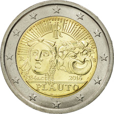 Italy, 2 Euro, Plauto, 2016, MS(63), Bi-Metallic