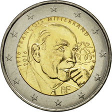 Moneta, Francja, 2 Euro, François Mitterrand, 2016, MS(63), Bimetaliczny
