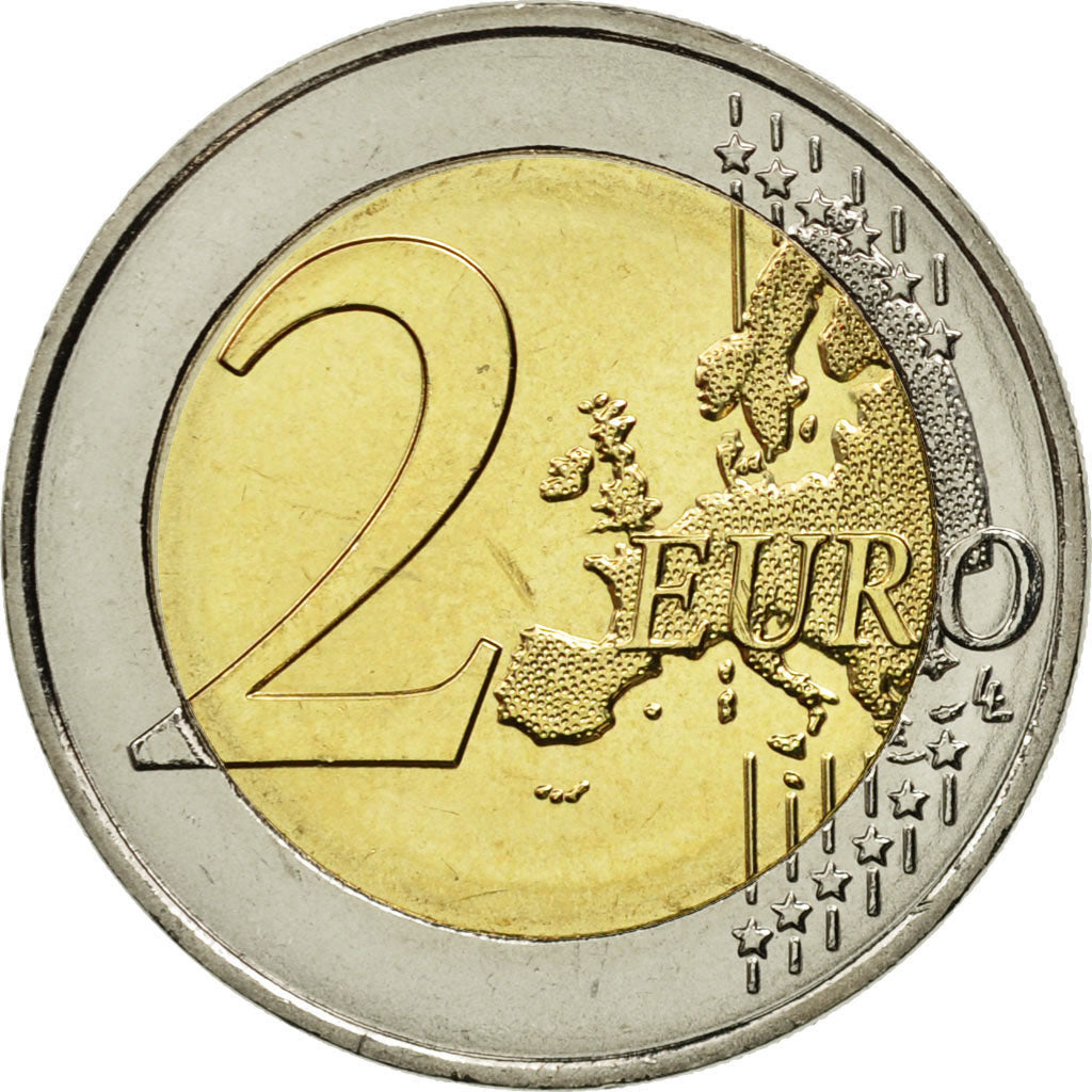 Malta, 2 Euro, Ggantija Temples, 2016, MS(63), Bi-Metallic