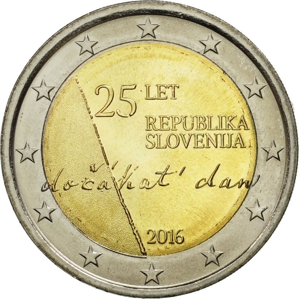 Slovenia, 2 Euro, 2016, SPL, Bi-metallico