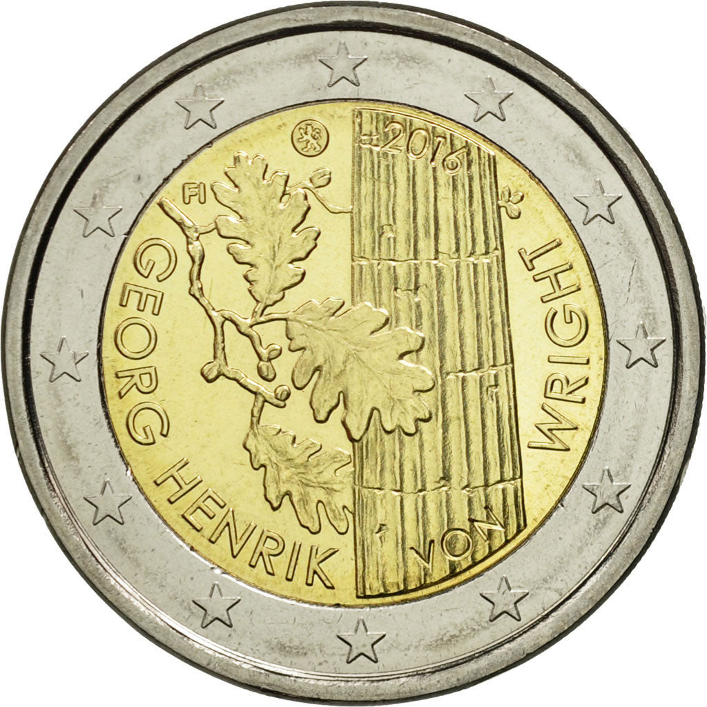 Finland, 2 Euro, Georg Henrik, 2016, MS(63), Bi-Metallic