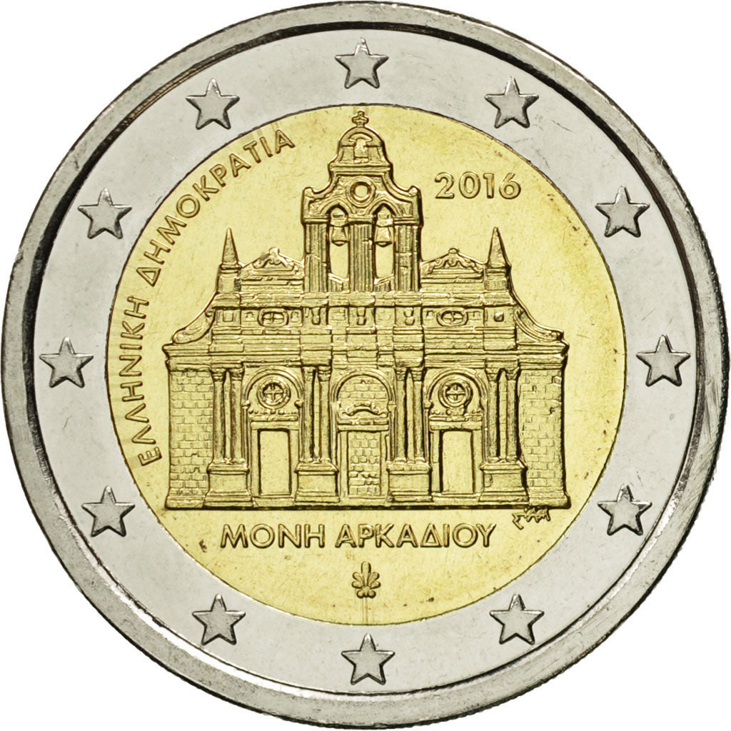 Grecia, 2 Euro, 2016, SPL, Bi-metallico