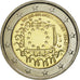 Belgium, 2 Euro, Flag, 2015, MS(63), Bi-Metallic
