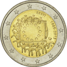 Estonia, 2 Euro, Flag, 2015, UNZ, Bi-Metallic