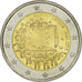 Lithuania, 2 Euro, Flag, 2015, MS(63), Bi-Metallic