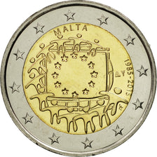 Malta, 2 Euro, Flag, 2015, SC, Bimetálico