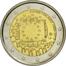 Finland, 2 Euro, Flag, 2015, MS(63), Bi-Metallic