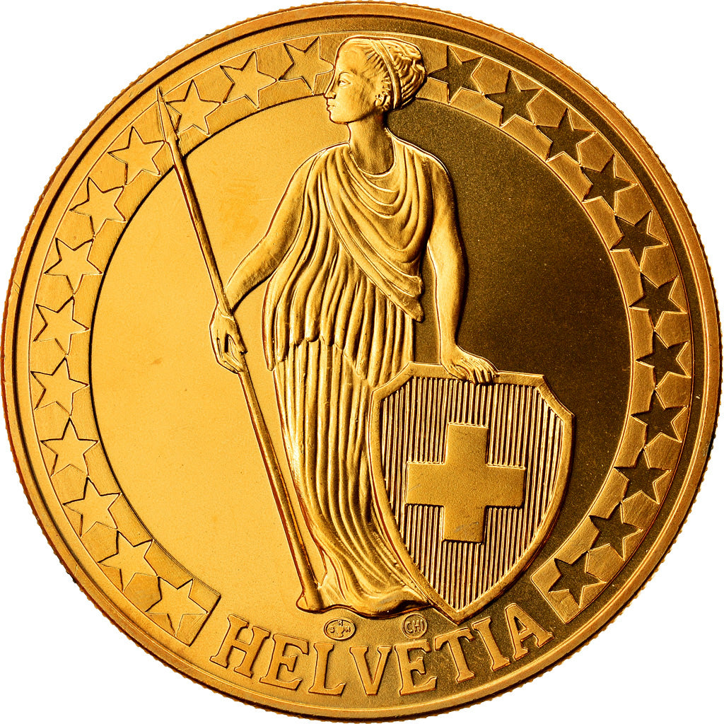 Switzerland, Medal, Il Lago di Lugano, I Laghi Svizzeri, MS(64), Copper-Nickel