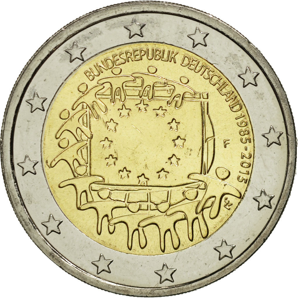 Duitsland, 2 Euro, Flag, 2015, UNC-, Bi-Metallic