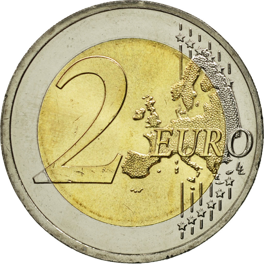 Niemcy, 2 Euro, Flag, 2015, Karlsruhe, MS(63), Bimetaliczny