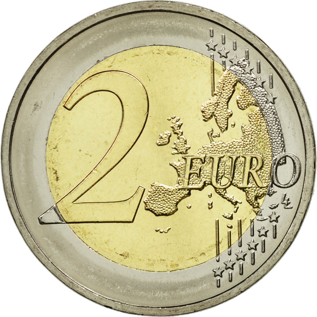 Germany, 2 Euro, Flag, 2015, MS(63), Bi-Metallic