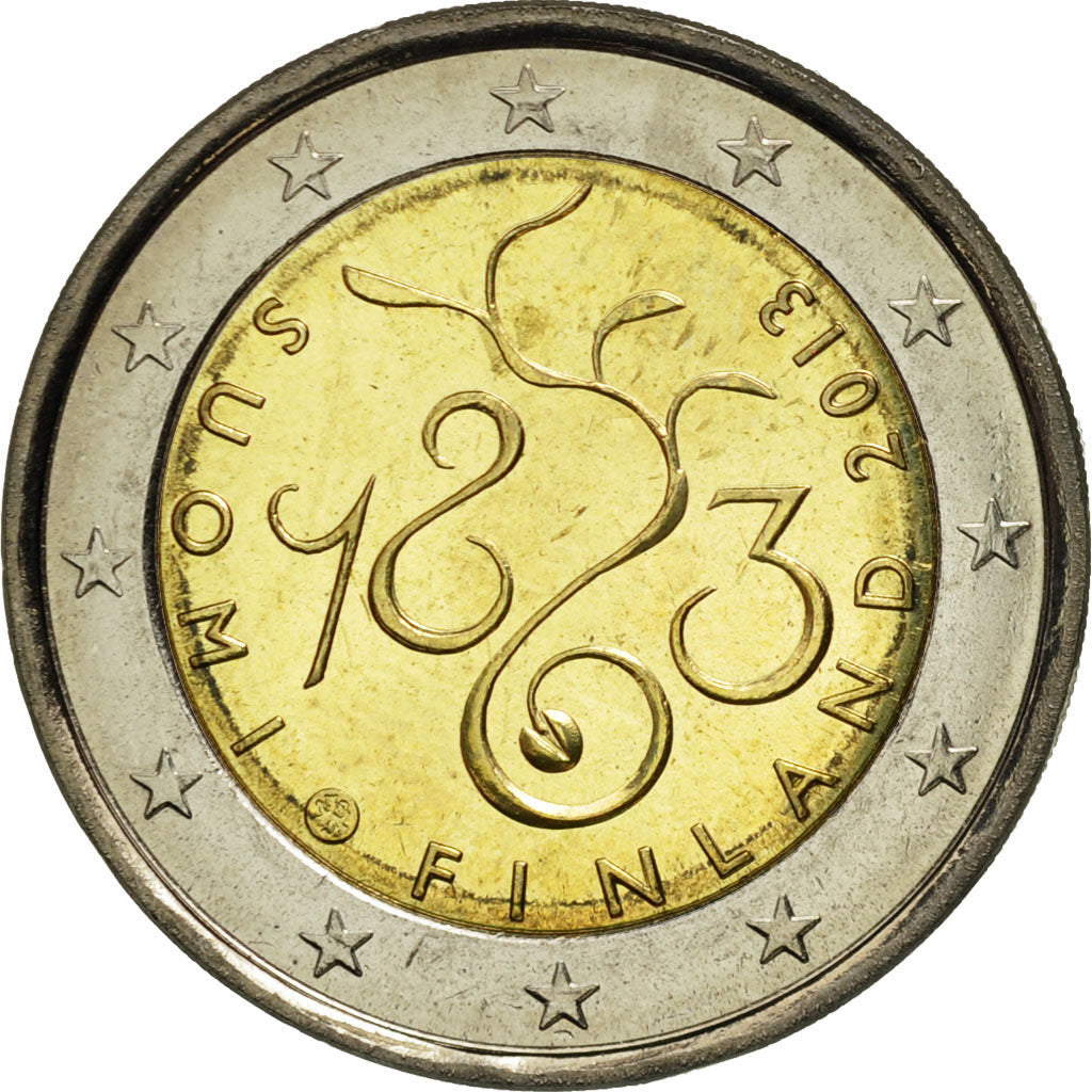 Finland, 2 Euro, Suomi, 2013, MS(63), Bi-Metallic