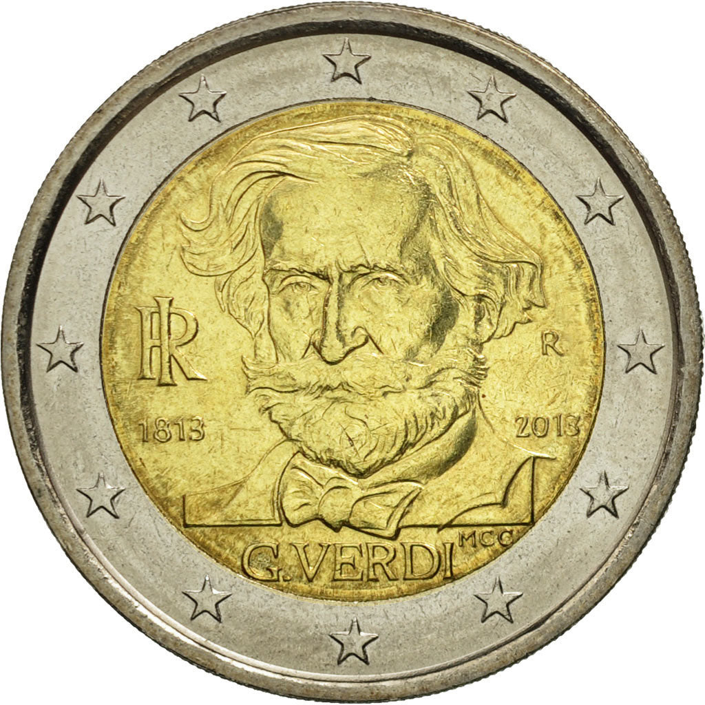 Italia, 2 Euro, G. Verdi, 2013, SPL, Bi-metallico