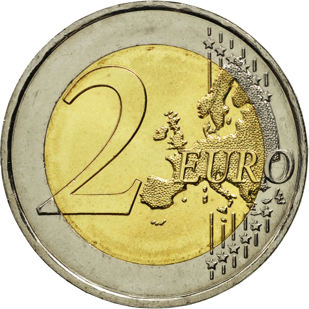 Monaco, 2 Euro, Admission à l'ONU, 2013, MS(63), Bi-Metallic