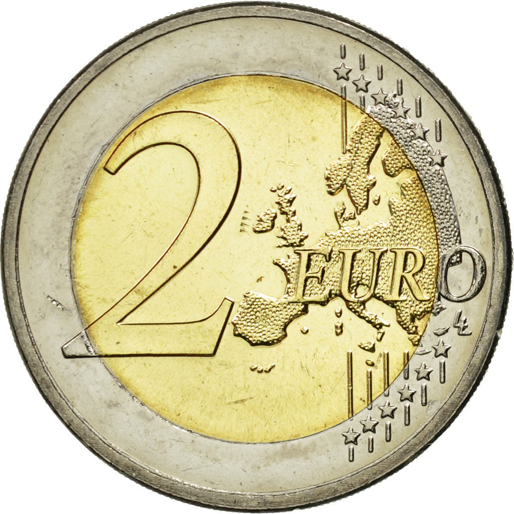 Netherlands, 2 Euro, Willem-Alexander, 2013, MS(63), Bi-Metallic