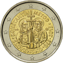 Eslovaquia, 2 Euro, Konstantin Metod, 2013, SC, Bimetálico