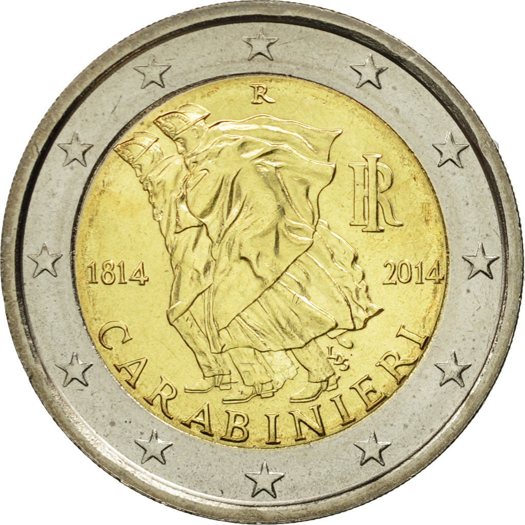 Italy, 2 Euro, Carabinieri, 2014, MS(63), Bi-Metallic