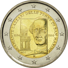 San Marino, 2 Euro, Bramante Lazzari, 2014, SPL, Bi-Metallic