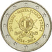 Malta, 2 Euro, 200 years, 2014, MS(63), Bi-Metallic