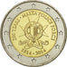Malta, 2 Euro, 200 years, 2014, MS(63), Bi-Metallic