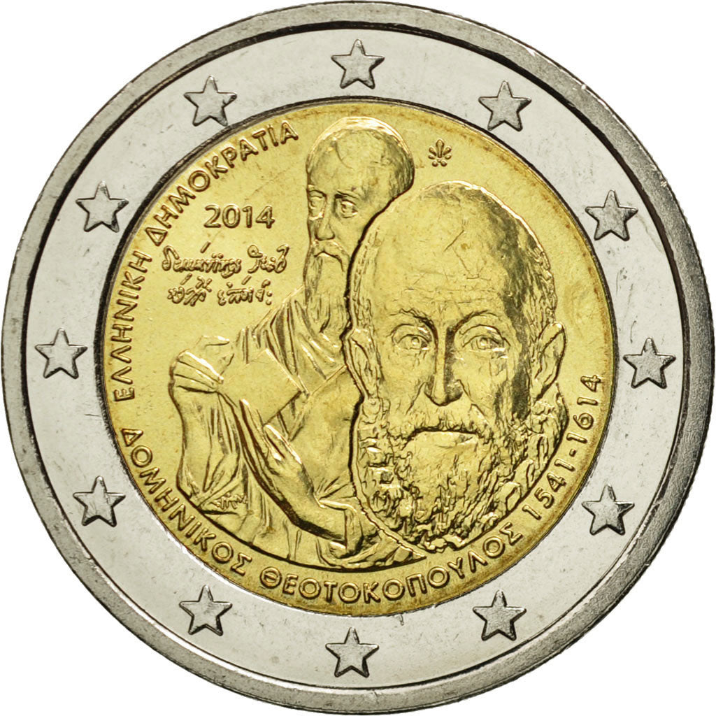 Griechenland, 2 Euro, 2014, UNZ, Bi-Metallic