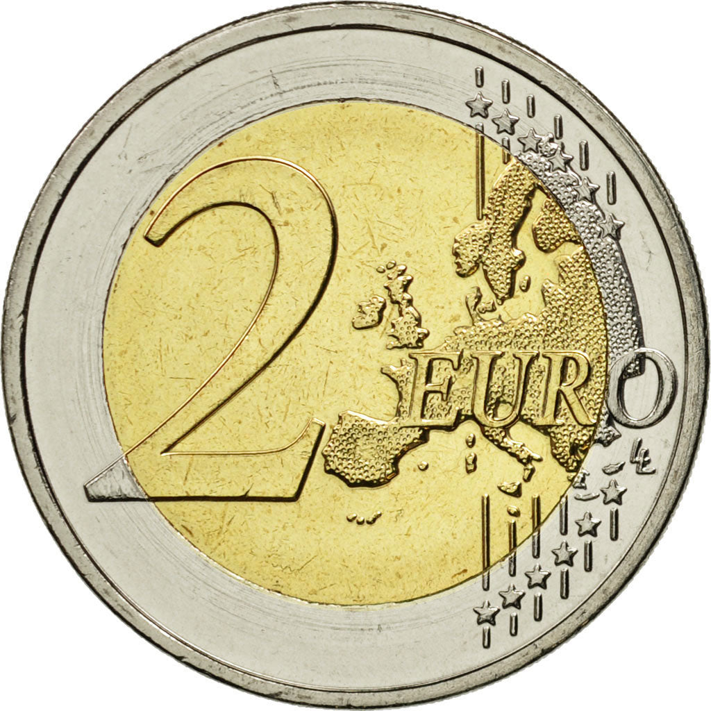 Greece, 2 Euro, Star, 2014, MS(63), Bi-Metallic
