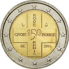 Belgium, 2 Euro, Croix Rouge, 2014, MS(63), Bi-Metallic
