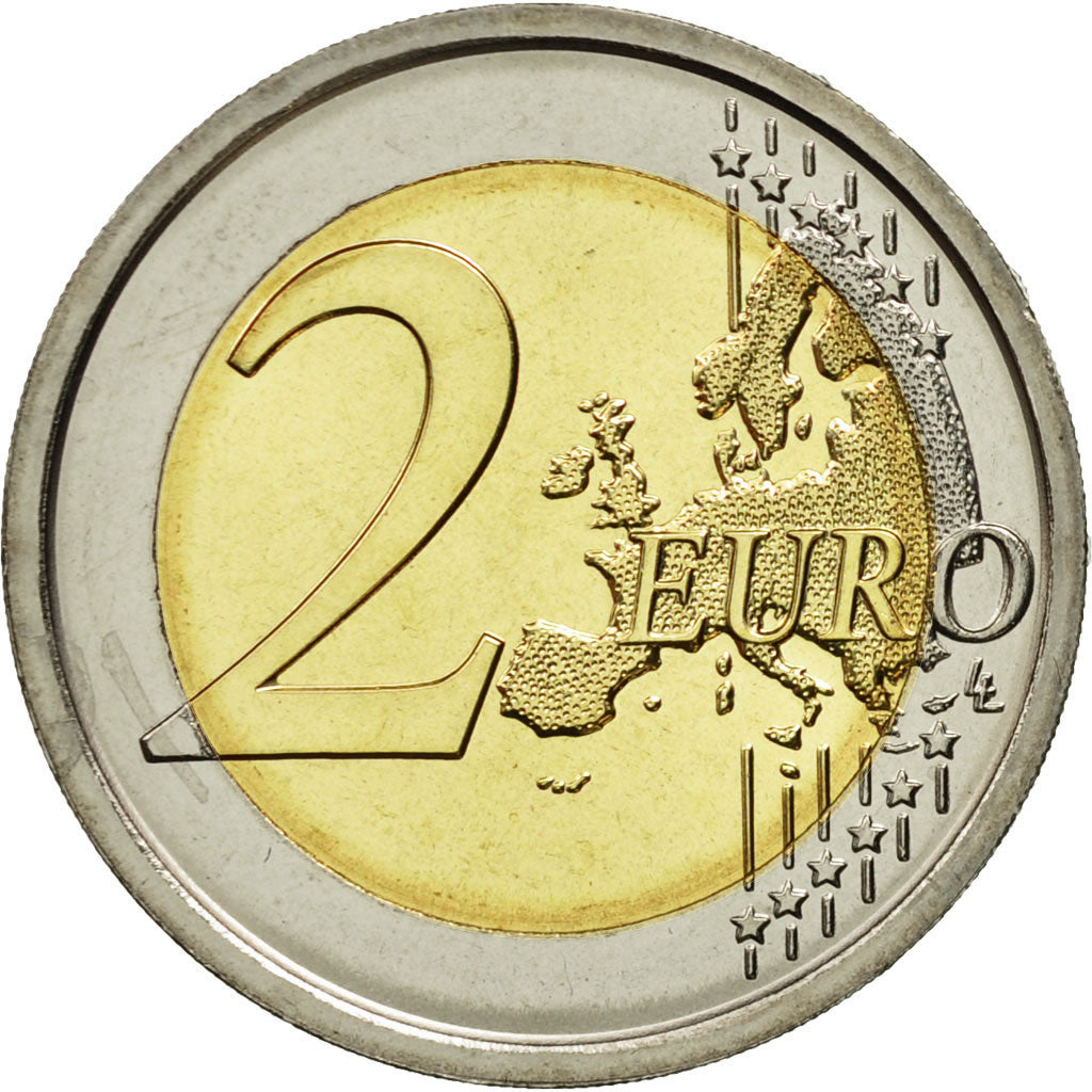 San Marino, 2 Euro, G. Puccini, 2014, MS(63), Bi-Metallic