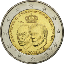 Luxembourg, 2 Euro, Accession trône Grand Duc Jean, 2014, MS(63), Bi-Metallic