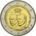 Luxembourg, 2 Euro, Accession trône Grand Duc Jean, 2014, MS(63), Bi-Metallic
