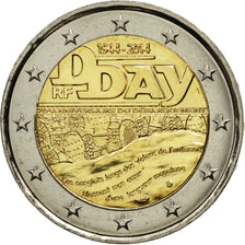 Coin, France, 2 Euro, D-Day, 2014, MS(63), Bi-Metallic