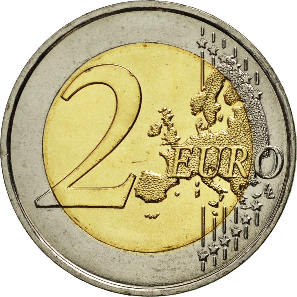 Coin, France, 2 Euro, D-Day, 2014, MS(63), Bi-Metallic