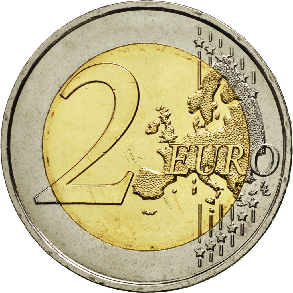 Coin, France, 2 Euro, D-Day, 2014, MS(63), Bi-Metallic