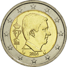 Belgium, 2 Euro, Portrait, 2014, MS(63), Bi-Metallic